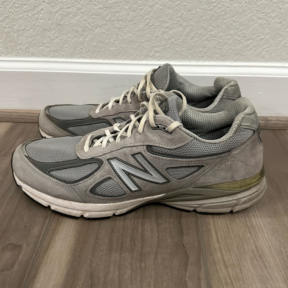 New Balance 990 V4 Running Shoes Grey M990GL4 Size 13